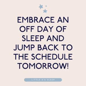 enjoying an off day of naps with your baby